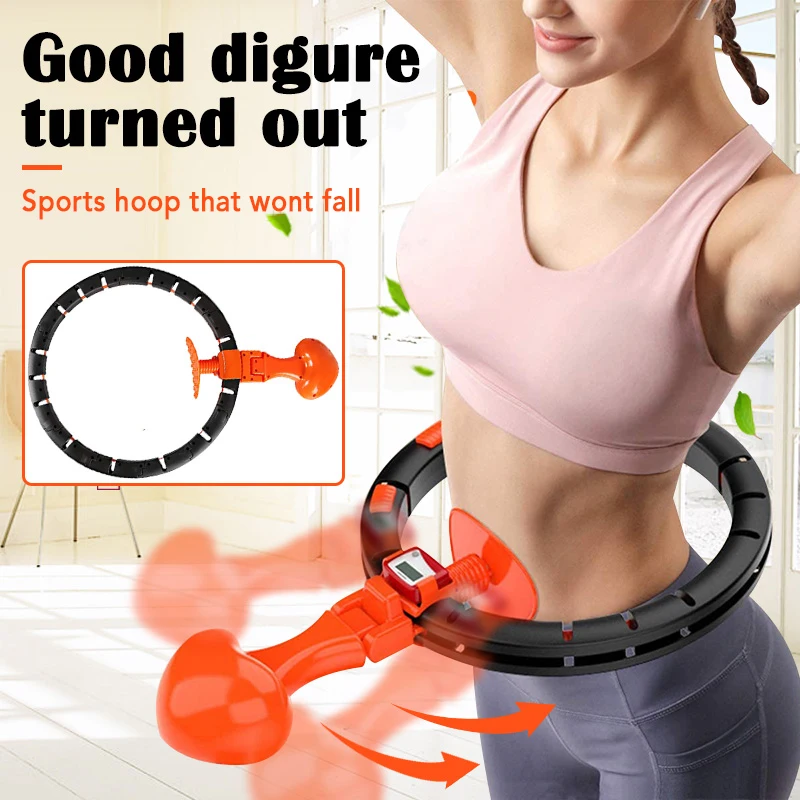 

Intelligent Count Sport Hoops Detachable Yoga Hoops Waist Exerciser Abdominal Workout Machine Fitness Equipment Muscle Trainer