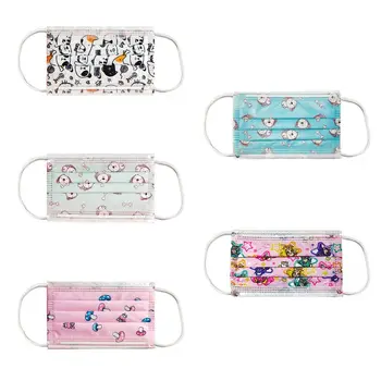 

10Pcs Three layers of disposable masks for children Dust proof safe and breathable