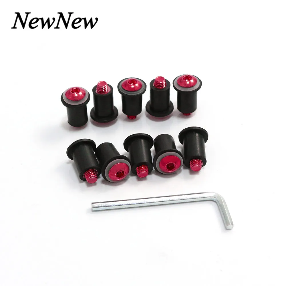 10 шт./компл. M5X15mm мотоцикл Алюминий винты обтекателей Болты Комплект средства ухода за кожей крепление для мотоцикла ветровое стекло болтов винтов гаек