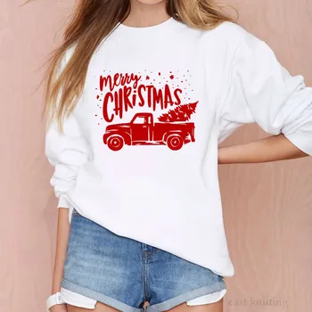

New Fashion Sweatshirt For Women Print Funny Christmas Women Hoodies Casual Female Clothes