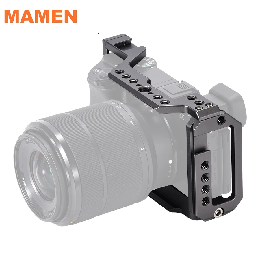 MAMEN клетка для камеры Sony A6100 A6400 ILCE 6100 6400 из алюминиевого сплава крепления штатива быстросъемный Удлинитель