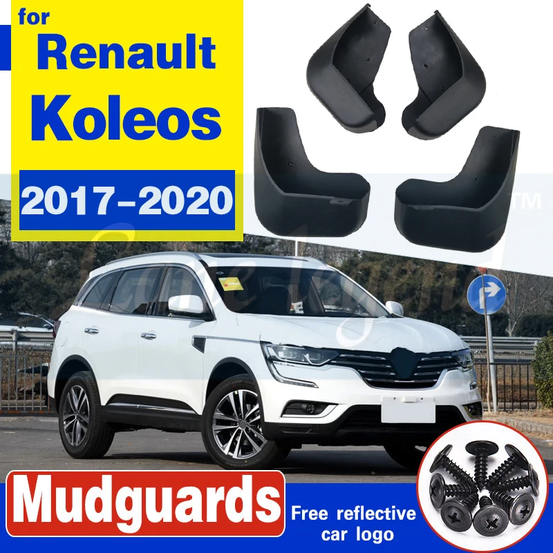 

Набор литых автомобильных брызговиков для Renault Koleos 2 2017-2020, брызговики, брызговики, грязеотталкивающий клапан, задний и передний стиль