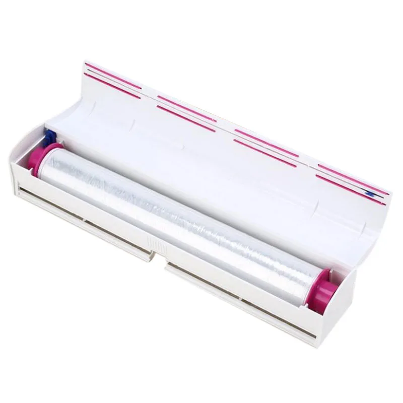 Промо-акция! Еда пластик пищевая пленка Диспенсер консервантная резак кухонный