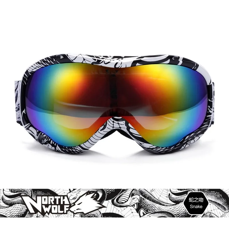 

Ski Goggles Double Layers UV400 Anti-fog Big Ski Mask Glasses Skiing Snow Men Women Snowboard Goggles