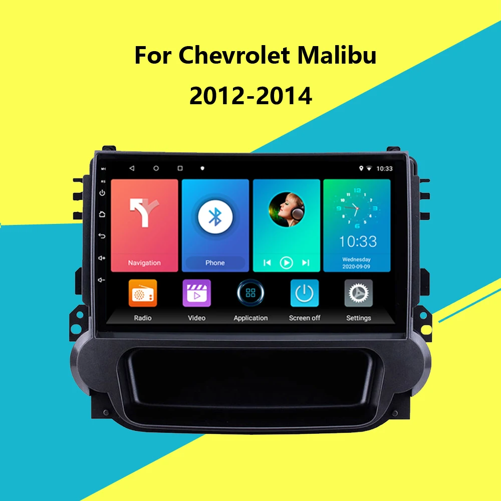 2 din Car Radio Android 8.1 9 inch Touch screen GPS Navigation Multimedia Player for Chevrolet Malibu 2012 2013 2014 | Автомобили и