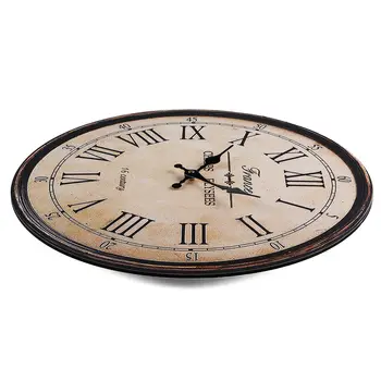 

1pcs Outdoor Garden Wall Clock Roman Numerals Giant Open Face Metal 40cm