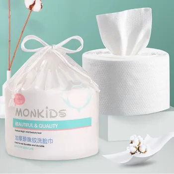 

Top Quality Facial Clean Non-woven Home Rolling Paper Fabric Cotton Disposable Reel Cosmetic Towel Tissue Fast Shipping In stock