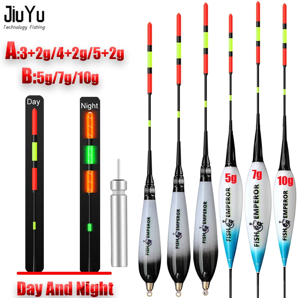 Flotadores De Pesca LED Luz Nocturna Eléctrica Aparejos De Pesca Equipo