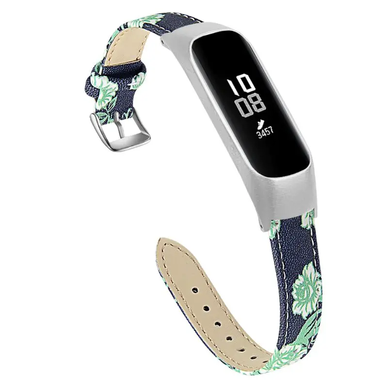 

Leather Printing Watch Band Strap Bracelet for Samsung Galaxy fit SM-R370 Smartwatch Quick Release Watchband Strap Replacement