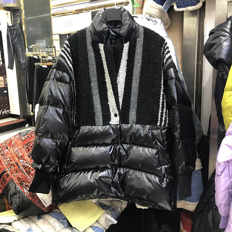 SuperAen, теплые парки, пальто, Европа,, зима, новинка, дикие, хлопок, модные парки, пальто для женщин, дикая, повседневная, женская одежда