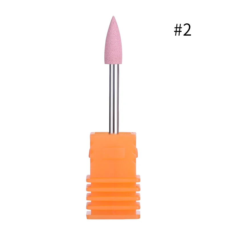 1 шт. 4*12 мм красочные силиконовые сверла для ногтей пилка для ногтей Электрический расходник дизайн ногтей инструмент DIY дизайн инструменты для украшения - Цвет: 2