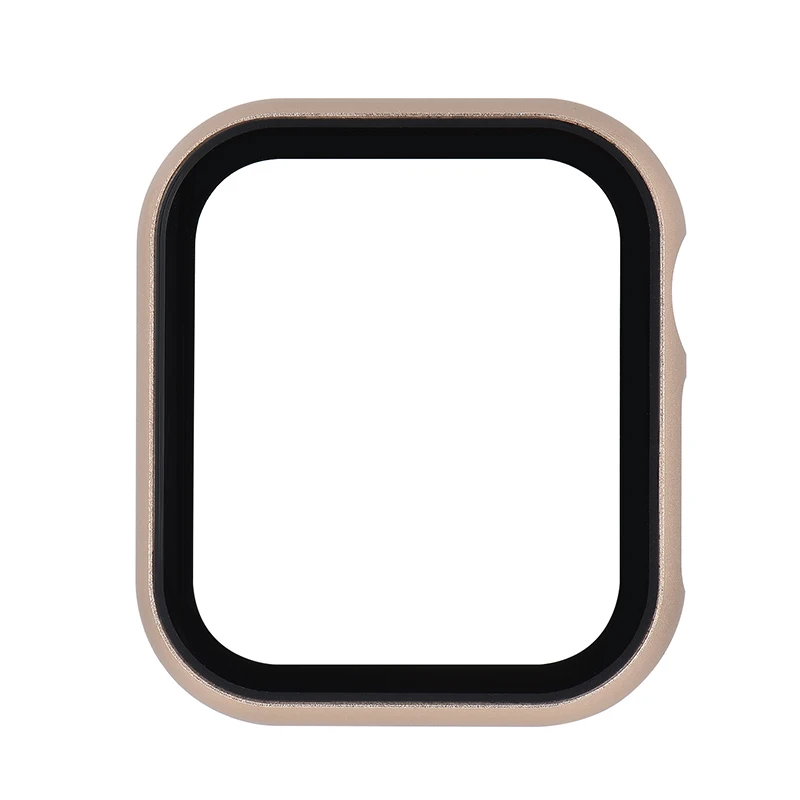 Чехол из закаленной пленки для Apple Watch Series 4, 3, 2, 1, ремешок, чехол 42 мм, 38 м, 40 мм, 44 мм, тонкий алюминиевый чехол, защита для iWatch 4