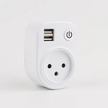 

Dual Ports Socket 2.1A Charger USB Hub Wall Charger Power Adapter 82*55*34mm