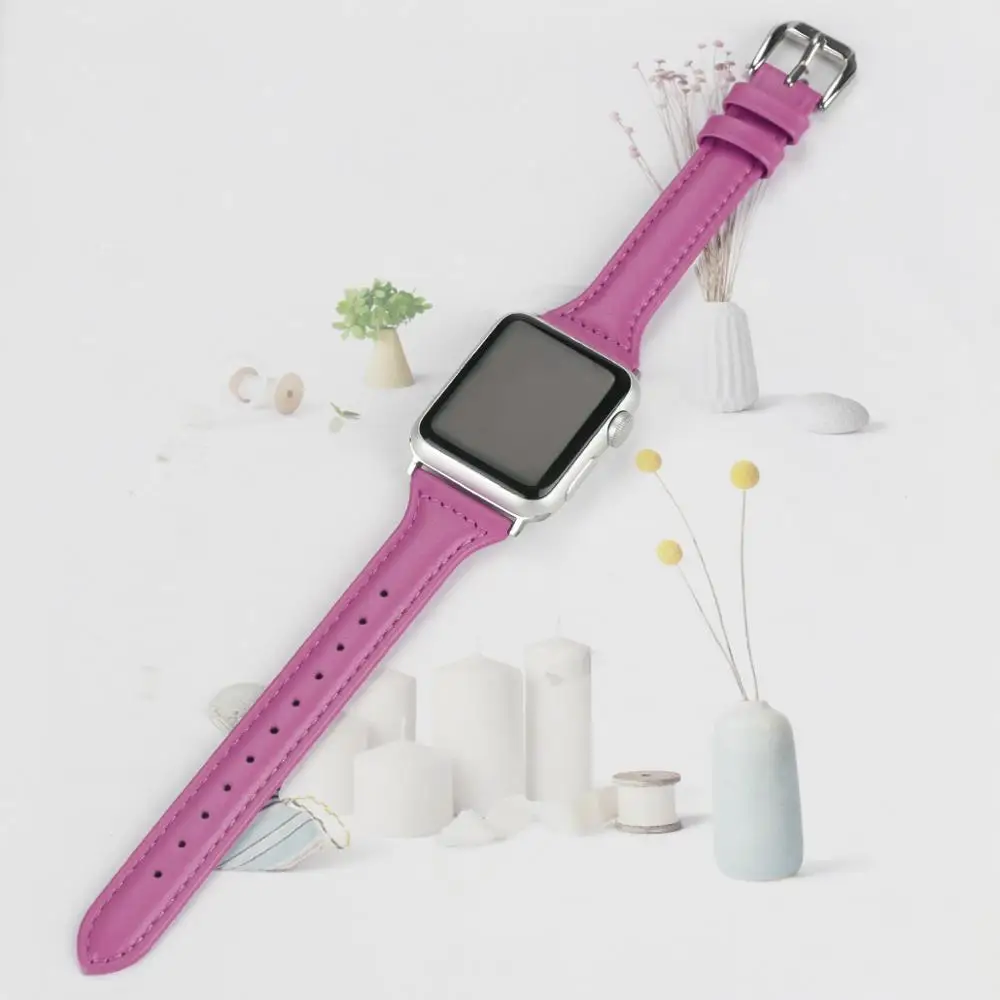 Ремешок из натуральной кожи для Apple Watch 42 мм 38 мм 1/2/3/ремешок для часов браслет для iWatch серии 4 5 44 мм 40 мм iphone часы ремень