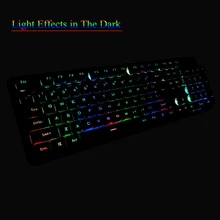 Новая клавиатура с Мышь комплект Перезаряжаемые Подсветка механическое игровая клавиатура комплект DC128