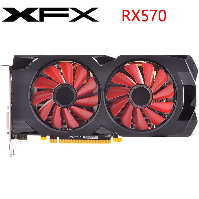 Used original RX 480 4GB 256bit GDDR5 pc gaming graphics card free shipping 480 4g 570 4gb xfx rx 480 4g xfx rx 480 4 gb rx 570