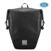 10L/20L Large Capacity Waterproof Cycling Trunk Bag Bicycle Rear Rack Bag Bike Pannier Bag Black Travel Shoulder Bag ► Photo 2/6