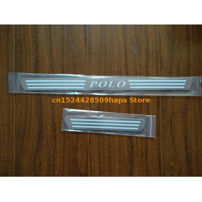 

For POLO 2011 2012 2013 2014 2015 Volkswagen Polo accessories Stainless steel Ultra-thin Door sill plate Car Styling