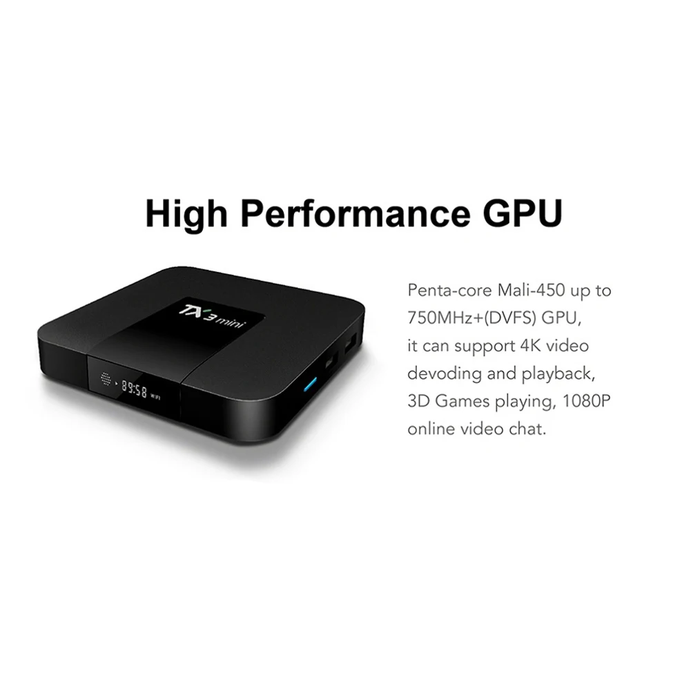TX3 Mini Smart Set-top Box S905W HD WiFi 4K NetworkS Media Player for Android 7.1
