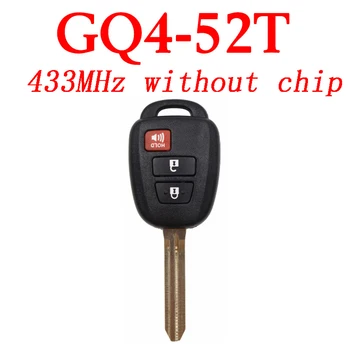 

3 Button 433 MHz ASK Remote Control Key for Toyota RAV4 Corolla Come without Chip FCCID: GQ4-52T