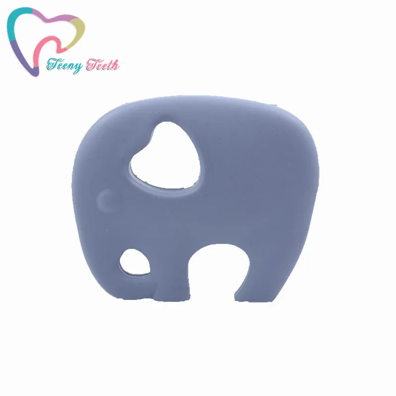 Lilac Gray Для подростков зубы 1 предмет Еда Класс Силиконовое Зубное животных Прорезыватель "Слон" подвесные игрушки BPA бесплатно игрушки-прорезыватели для малышей игрушки для детских зубов Уход - Окраска металла: Lilac Gray