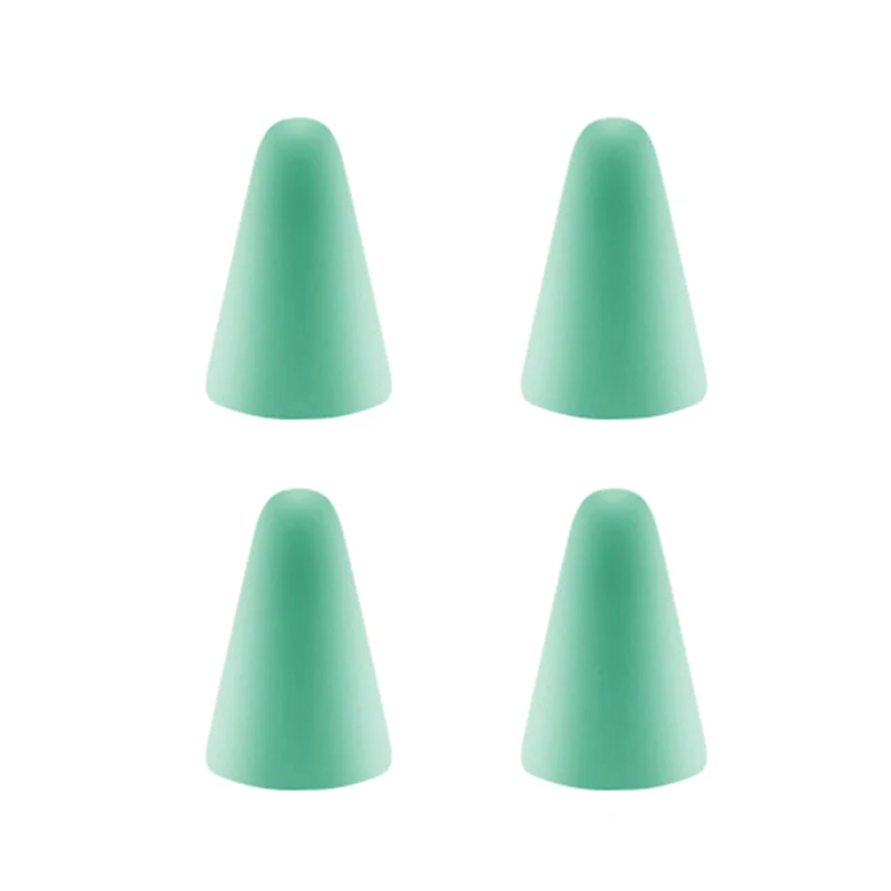 mint green 4 шт. силиконовый нескользящий немой Износостойкий чехол для Apple Pencil 1nd и 2nd ПВХ умный карандаш аксессуары-стойкие - Цвет: mint green