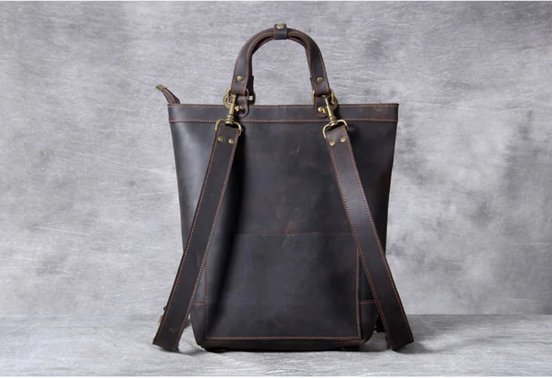 Woosir Leather Tote Backpack
