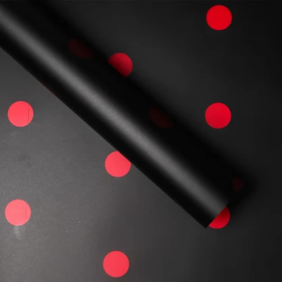 4 Цветочная оберточная бумага Dot напечатанный из ориентированного полипропилена Пластик пленка Цветочный упаковка букета Материал, свадебный Декор поставки 58*58 см 20 шт./лот - Цвет: 4
