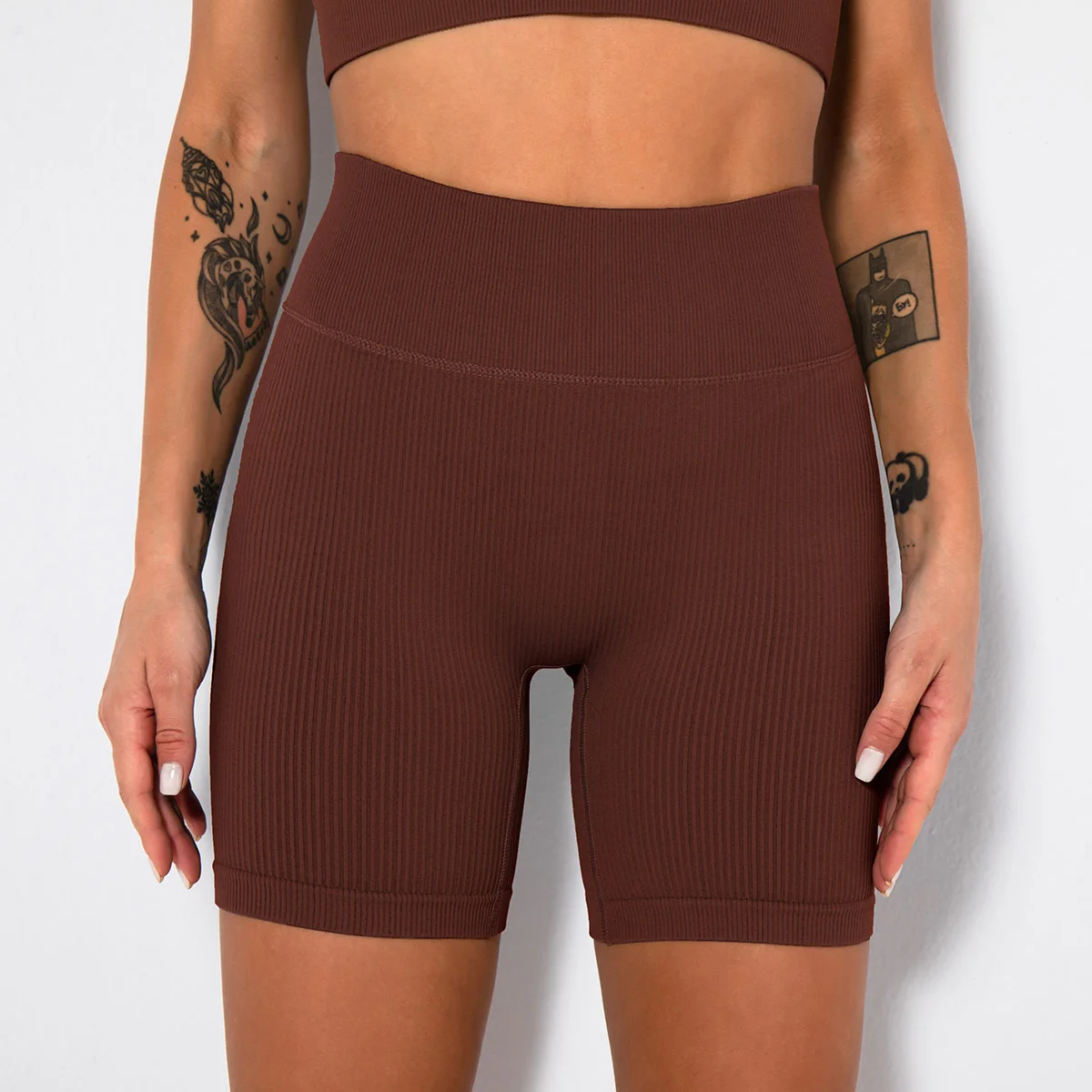 NCLAGEN Seamless Sports Shorts Women 