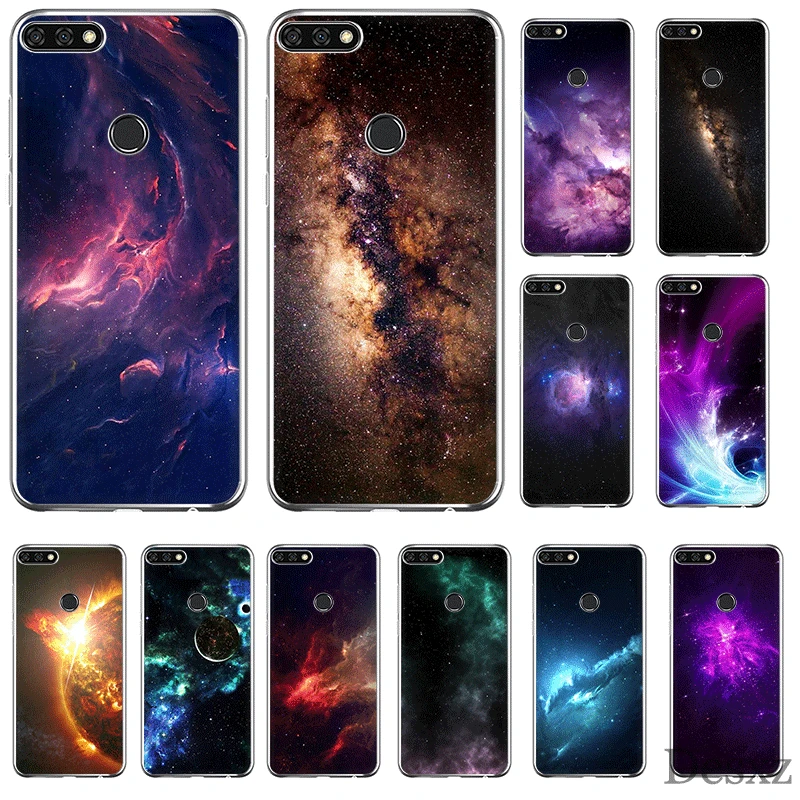 Мобильный телефон чехол для Huawei Y6 Y7 Y9 Mate 10 20 Pro Lite Nova 2i 3i 5i 2 3 4 Antasy Nebula Space Star Universe |