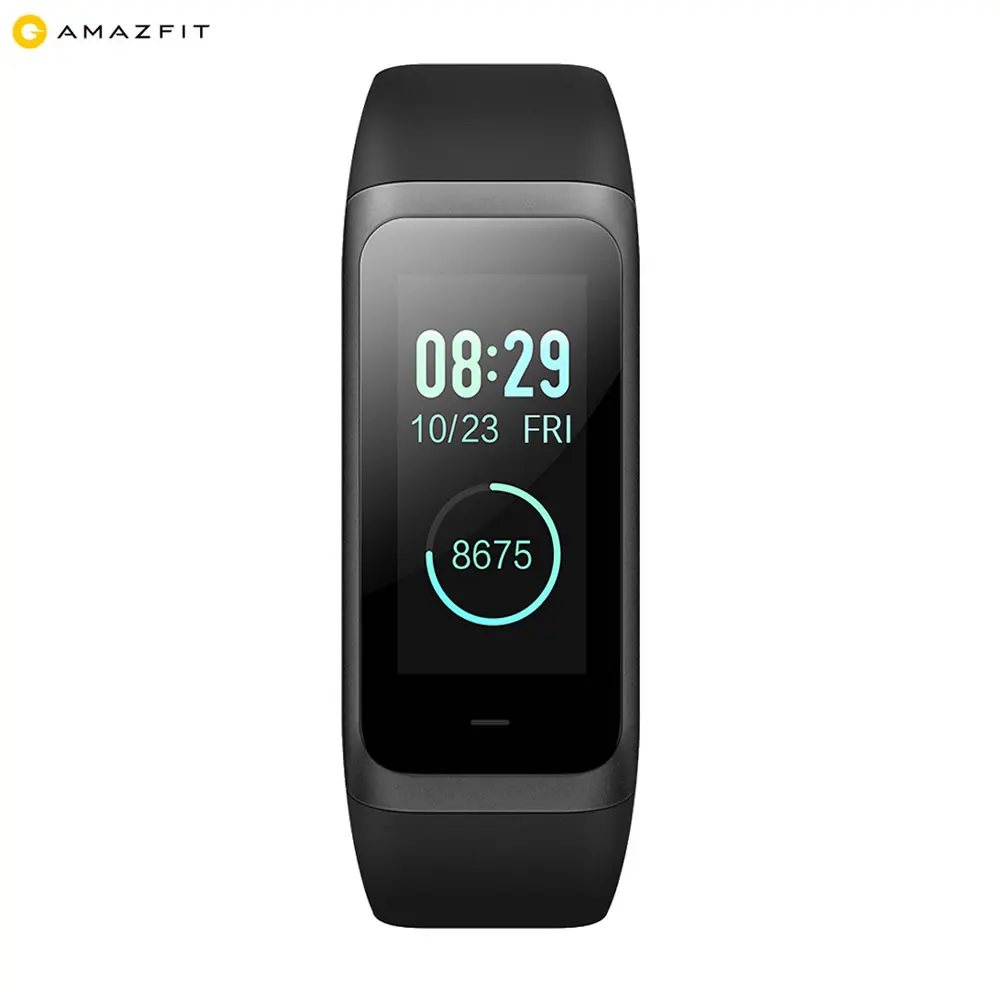 Huami Amazfit Band Cor 2 Smart watch 5ATM Waterproof 2.5D Color Stainless Steel Frame For Android IOS Huami smartwatch Bracelet