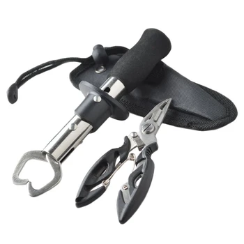 

Stainless Steel Fish Grips Control Fish Clip Multi-Function Fishing Pliers Fishing Tools Set
