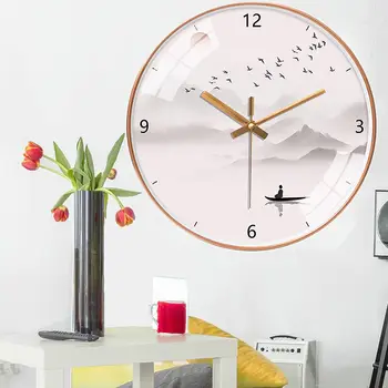 

Watch Wall Clock Living Room Home Atmosphere Free Punch Creative Fashion Simple Net Red Clock Bedroom Mute New Clocks