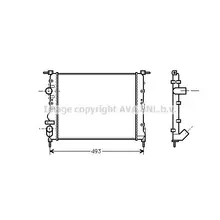 Радиатор системы охлаждения без AC\ Renault Clio/Kangoo 1.2-1.6