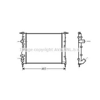 

Radiator cooling system without AC \ Renault Clio/Kangoo 1.2-1.6