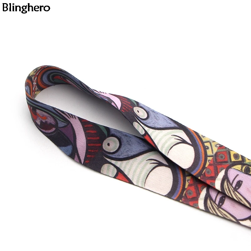 Blinghero, Пабло Пикассо, ремешок для ключей, классный держатель для телефона, шейный ремешок со свистком, камера, ID, значок, подарки для друзей, BH0390