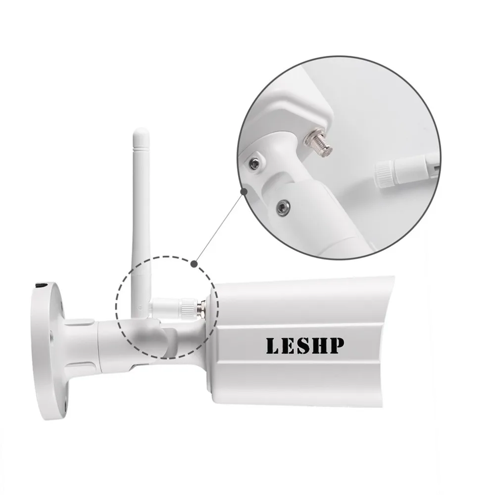 LESHP прочный H.264 1,0 MP1280X720 HD wifi безопасности мини IP ИК Пуля камера SN-IPC-4007FSW10 сети камеры наблюдения