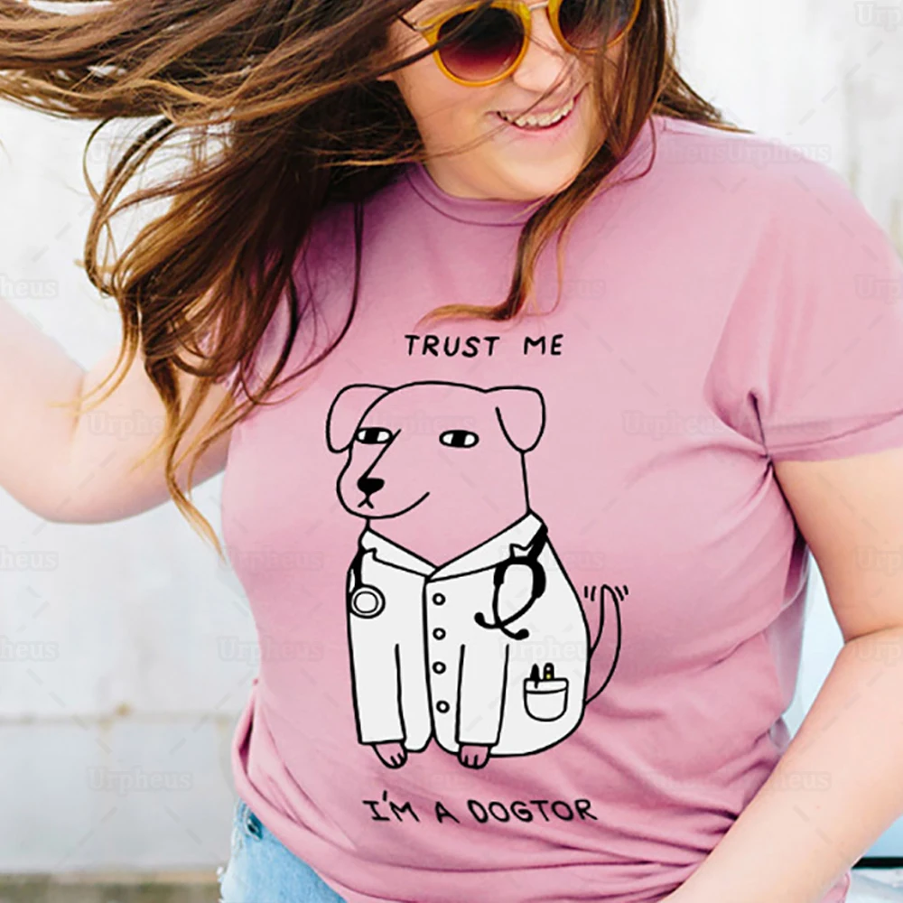 Забавный дизайн, футболка Trust Me I'm A Dogtor Humor, футболка для любителей собак, подарок, футболки, большие размеры