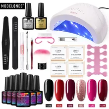 Modelones, 20 шт./лот, 48 Вт, светодиодная лампа Sunone, маникюрные инструменты для ногтей, набор, долговечный профессиональный УФ-Гель-лак, инструменты для ногтей, наборы