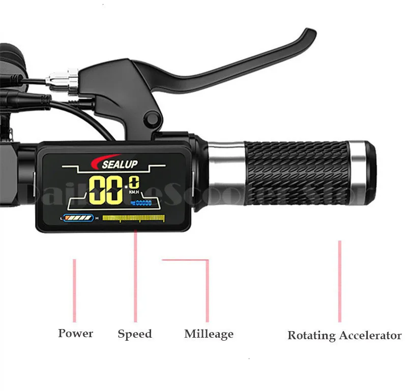Electric Scooter Adults With Seat Electric Scooters With Suspension System 10 Inch 500W 48V Portable Foldable Electric Scooter  (4)