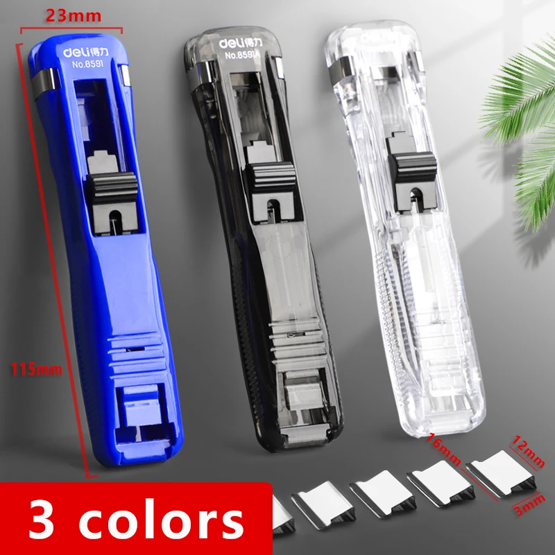 Paper Clips Binder Clips Deli Push Clamp Binding File Paper Clip Tool Pocket Clip Holder Elliot Folder Test Paper Folder No Tail Ticket Holder