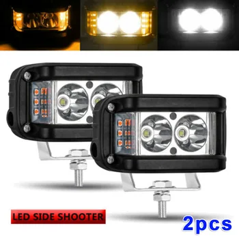 

ATV LED Headlight Aluminum 10-30 DC 40W 4000LM 6000K Strobe Lamp Parts