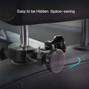 

Mobile Phone Tablet Stand Car Back Seat Holder For Mini Ipad Phone Bracket Multi Function Car Hook Rotatable Magnetic Base Mount