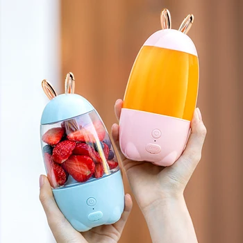 

Portable Juicer Household Electric Juice Cup Fruits USB Charging Mini Smoothie Blender Outgoing Juicer Extractor Rabbit Shape