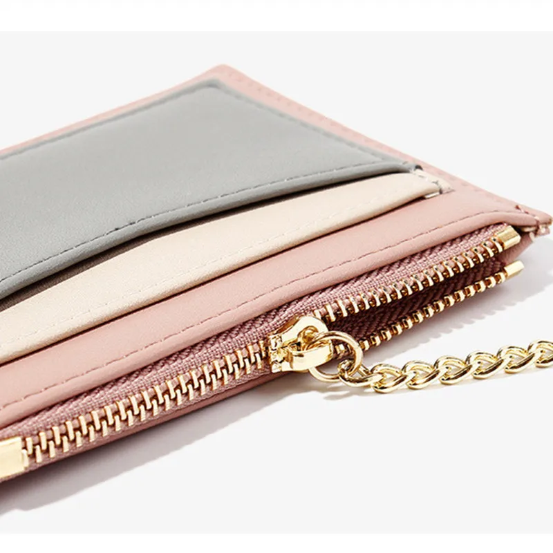 Women Wallets Small Fashion Brand Leather Purse Women Ladies Card Bag For Girl Zipper Female Short Purse Money Clip Wallet