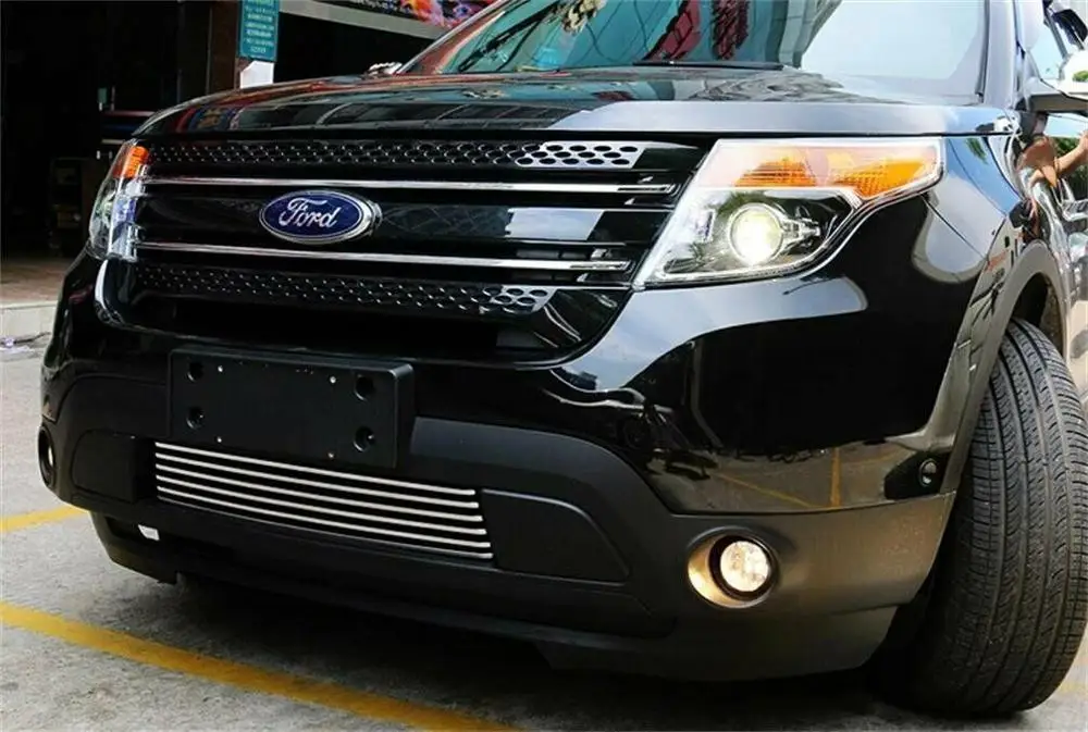 Подходит для Ford Explorer 11- передний бампер нижний Центр решетка облицовки радиатора