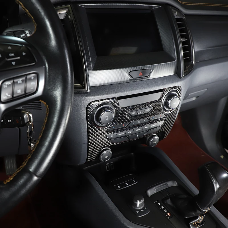 For Ford Ranger Wildtrak 2015-2021 Car Gear Panel Central Control Instrument Decorative Panel Interior Sticker Car Accessories