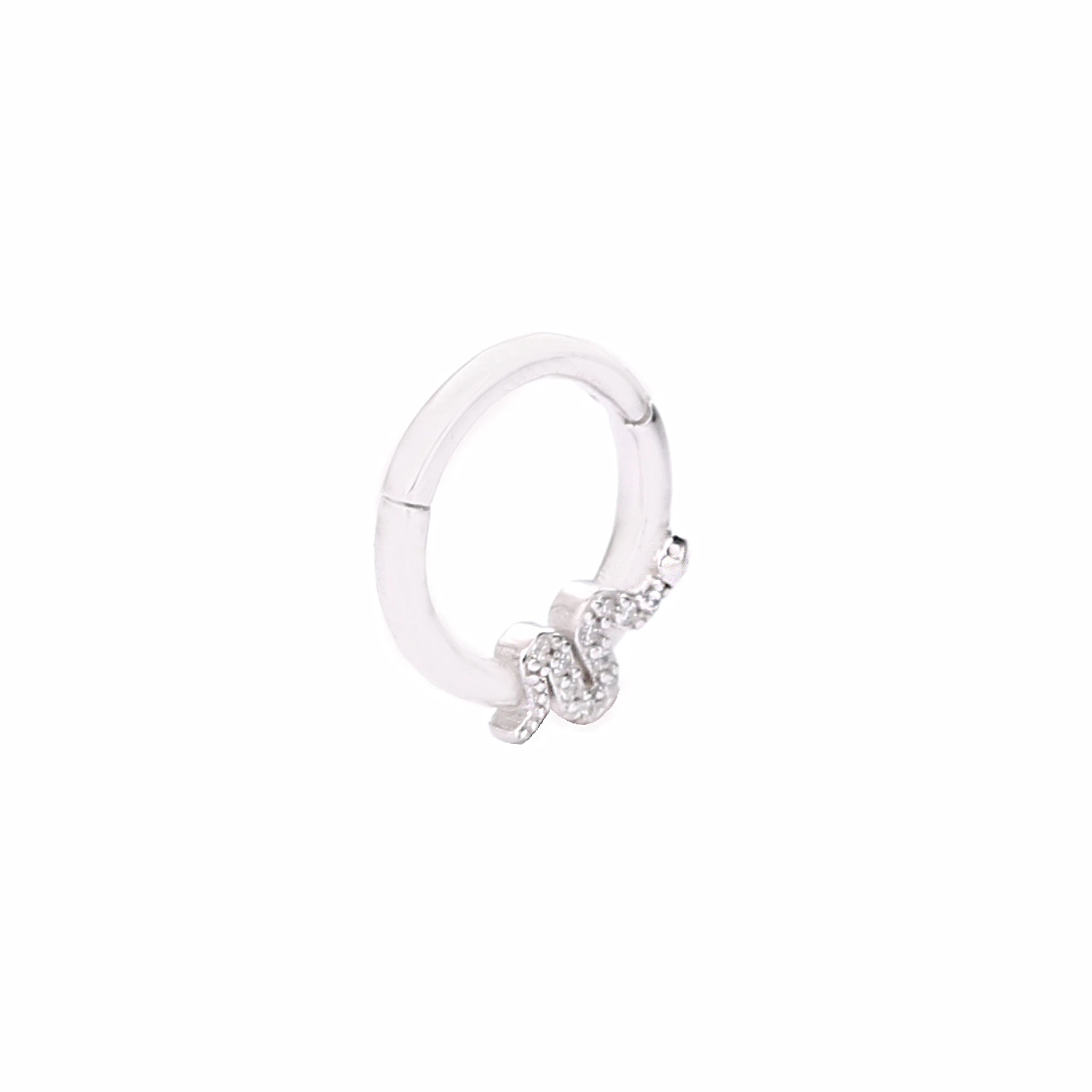 Новинка, женские серьги-кольца с кристаллами и жемчугом, 925 пробы, серебряные, золотые опалы, круглые женские ювелирные изделия - Окраска металла: Silver Earring