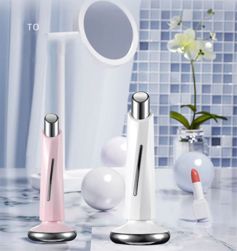 Ultrasound Therapy Skin Scrubber Ultrasonic Pore Cleaner Galvanic Ion Spa Beauty Device Facial Massage Face Roller Facial