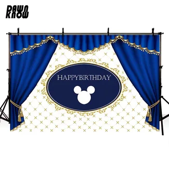

DAWNKNOW Stage curtain Vinyl Photography Background For Baby Flower Photo Shoot Backdrop For Birthday Party Photo Studio lv636